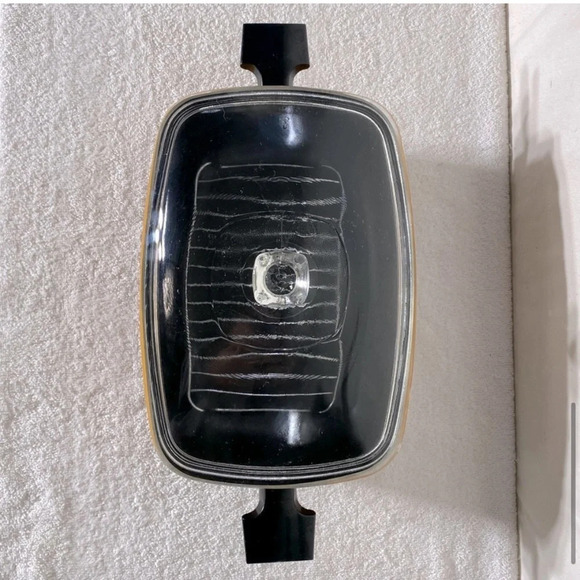 West  Bend Slo Slow Cooker 6 qt Harvest Gold Brown Replacement Kettle Pot W Lid - Picture 9 of 16